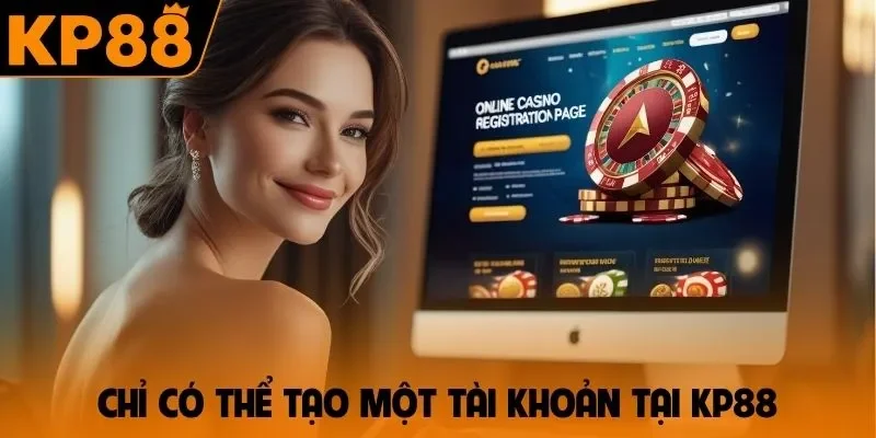 Chỉ có thể tạo một tài khoản tại KP88