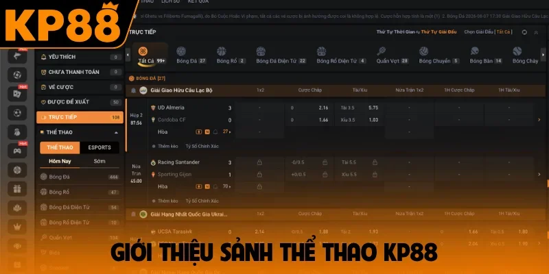 Giới thiệu sảnh thể thao KP88